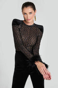 Elegant Feather Jumpsuit-jumpsuits > elegant jumpsuit-Laventaire-Laventaire