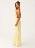 Elegant Halter Neck Maxi Dress-dresses > maxi dress-Laventaire-Laventaire