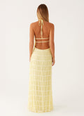Elegant Halter Neck Maxi Dress-dresses > maxi dress-Laventaire-Laventaire