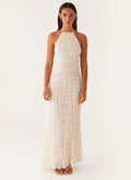 Elegant Halter Neck Maxi Dress-dresses > maxi dress-Laventaire-Laventaire