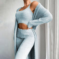 Elegant Home Lounge Set-loungewear > loungewear set-Laventaire-Sky Blue-S-Laventaire