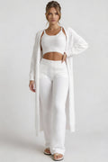 Elegant Home Lounge Set-loungewear > loungewear set-Laventaire-White-S-Laventaire