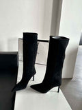 Elegant Knee Boots-footwear > knee boots-Laventaire-Laventaire