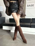 Elegant Knee Boots-footwear > knee boots-Laventaire-Laventaire