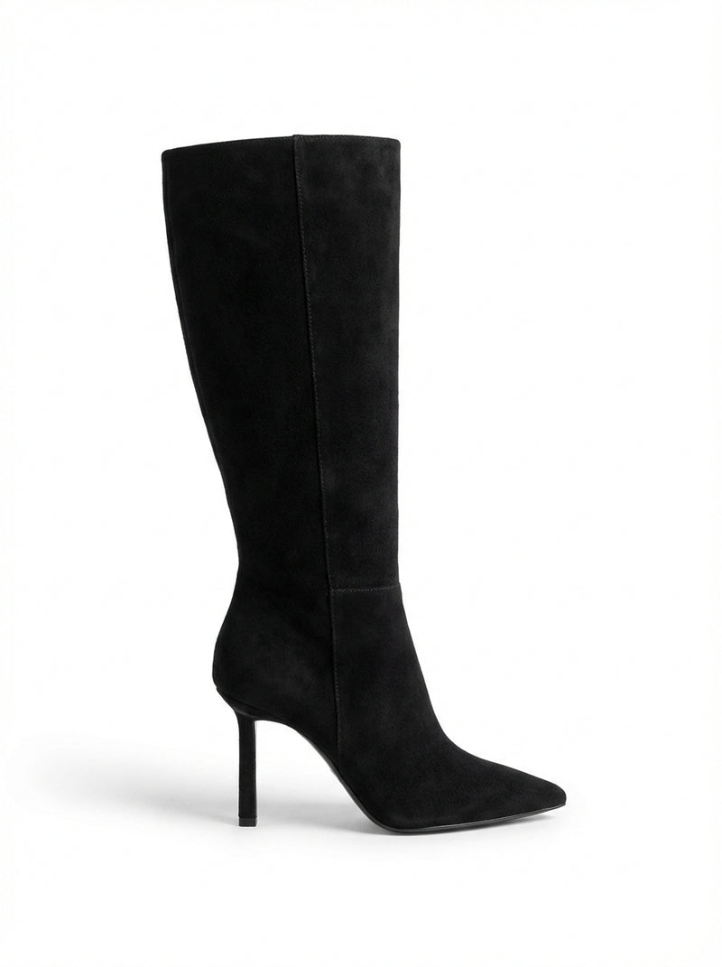 Elegant Knee Boots-footwear > knee boots-Laventaire-Black-35-Laventaire