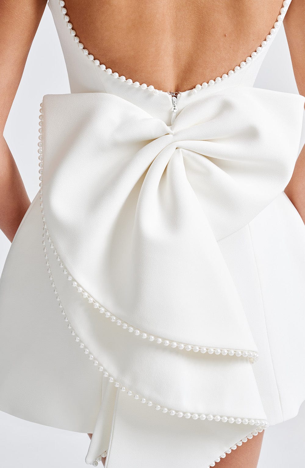 Elegant Mini Bridal Dress-dresses > bridal dress > mini bridal dress-Laventaire-Laventaire