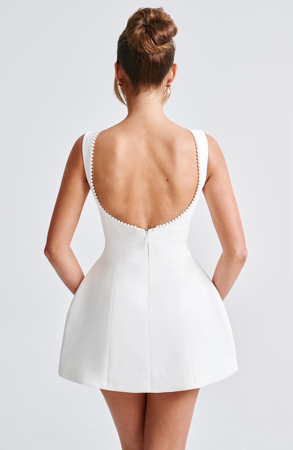 Elegant Mini Bridal Dress-dresses > bridal dress > mini bridal dress-Laventaire-Laventaire