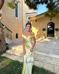 Elegant Off-Shoulder Maxi Dress-dresses > maxi dress-Laventaire-Laventaire