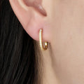 Elegant Oval Hoop Earrings-jewelry > earrings > hoop earrings-Laventaire-Laventaire