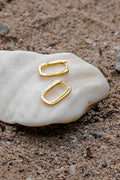 Elegant Oval Hoop Earrings-jewelry > earrings > hoop earrings-Laventaire-Laventaire