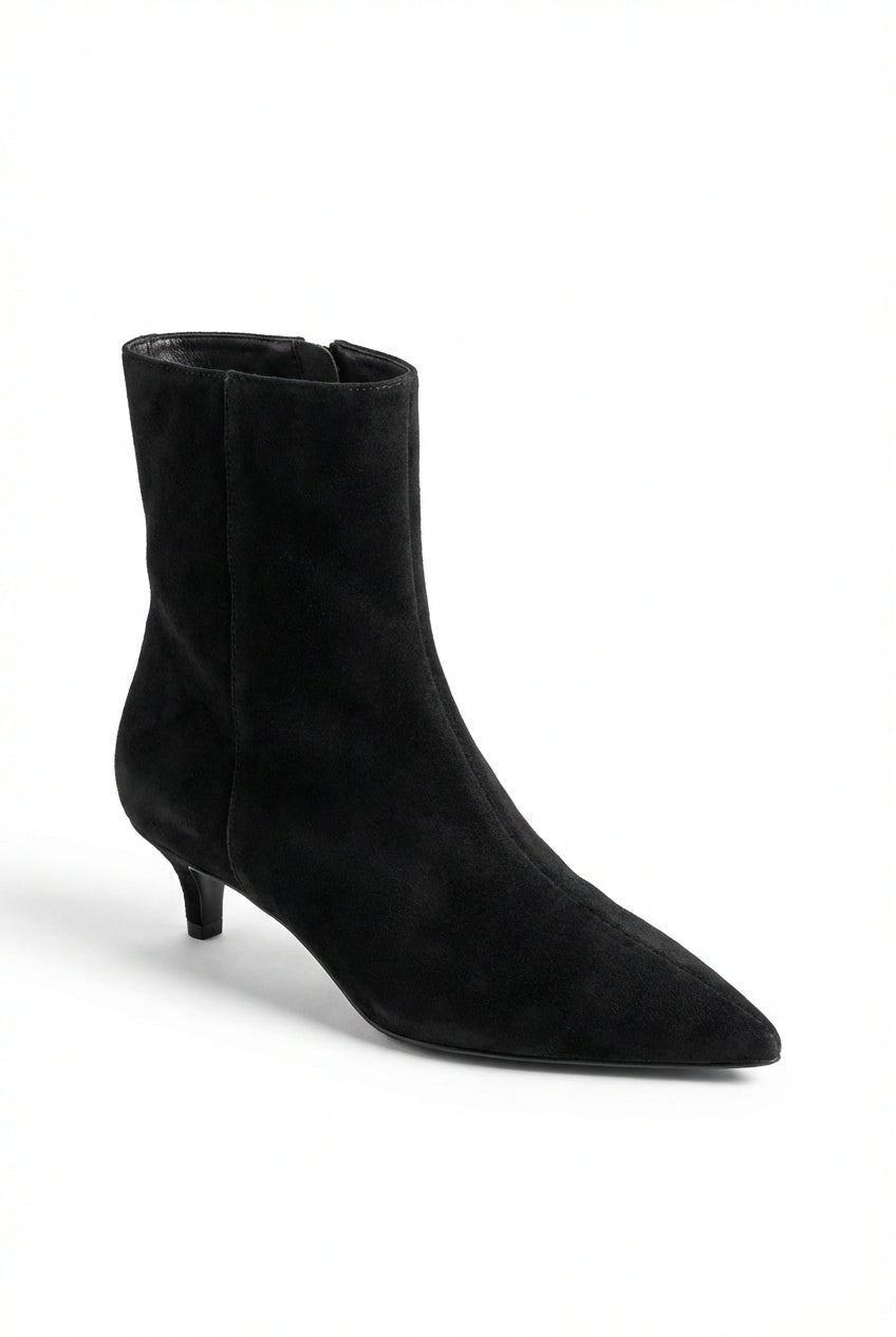 Elegant Pointed Toe Boots-footwear > pointed toe boots-Laventaire-Black-35-Laventaire