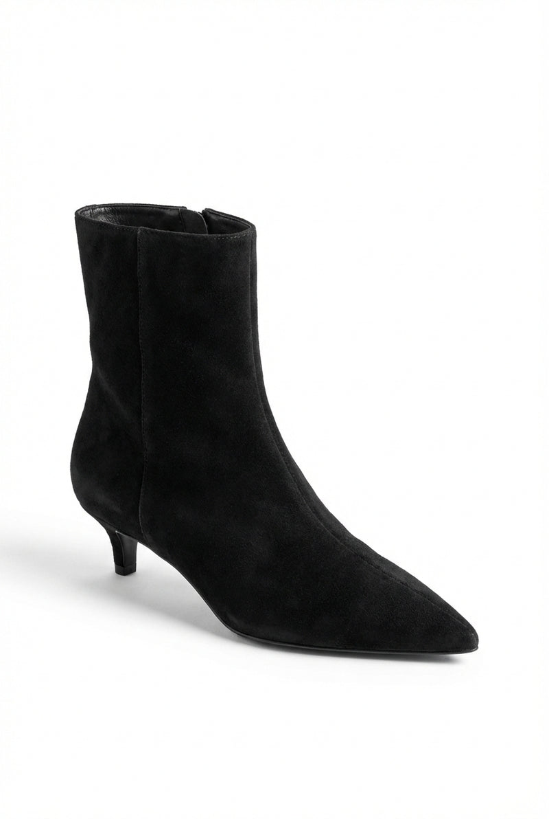 Elegant Pointed Toe Boots-footwear > pointed toe boots-Laventaire-Black-35-Laventaire