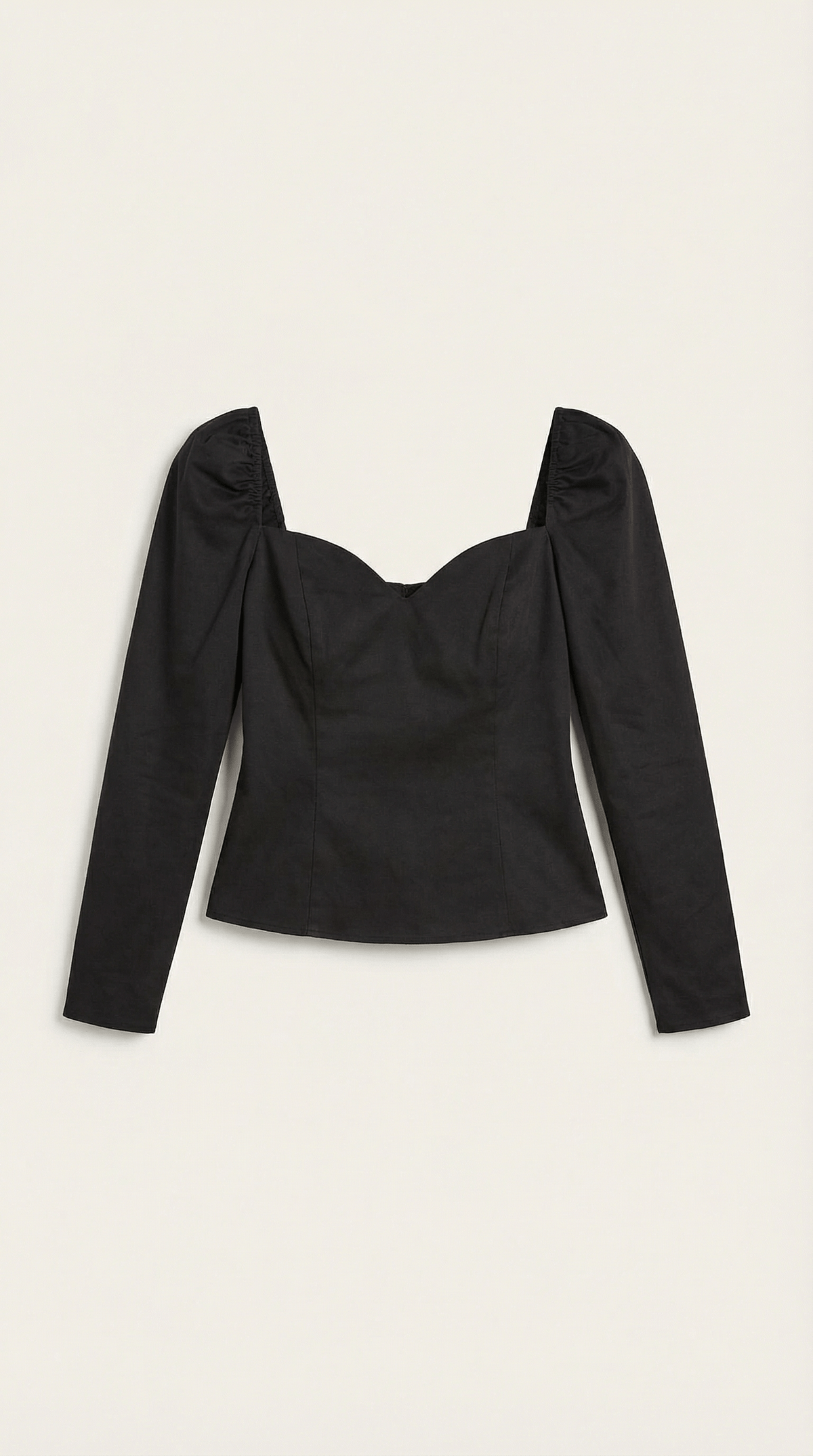 Elegant Puff Sleeve Top-tops > top-Laventaire-Laventaire