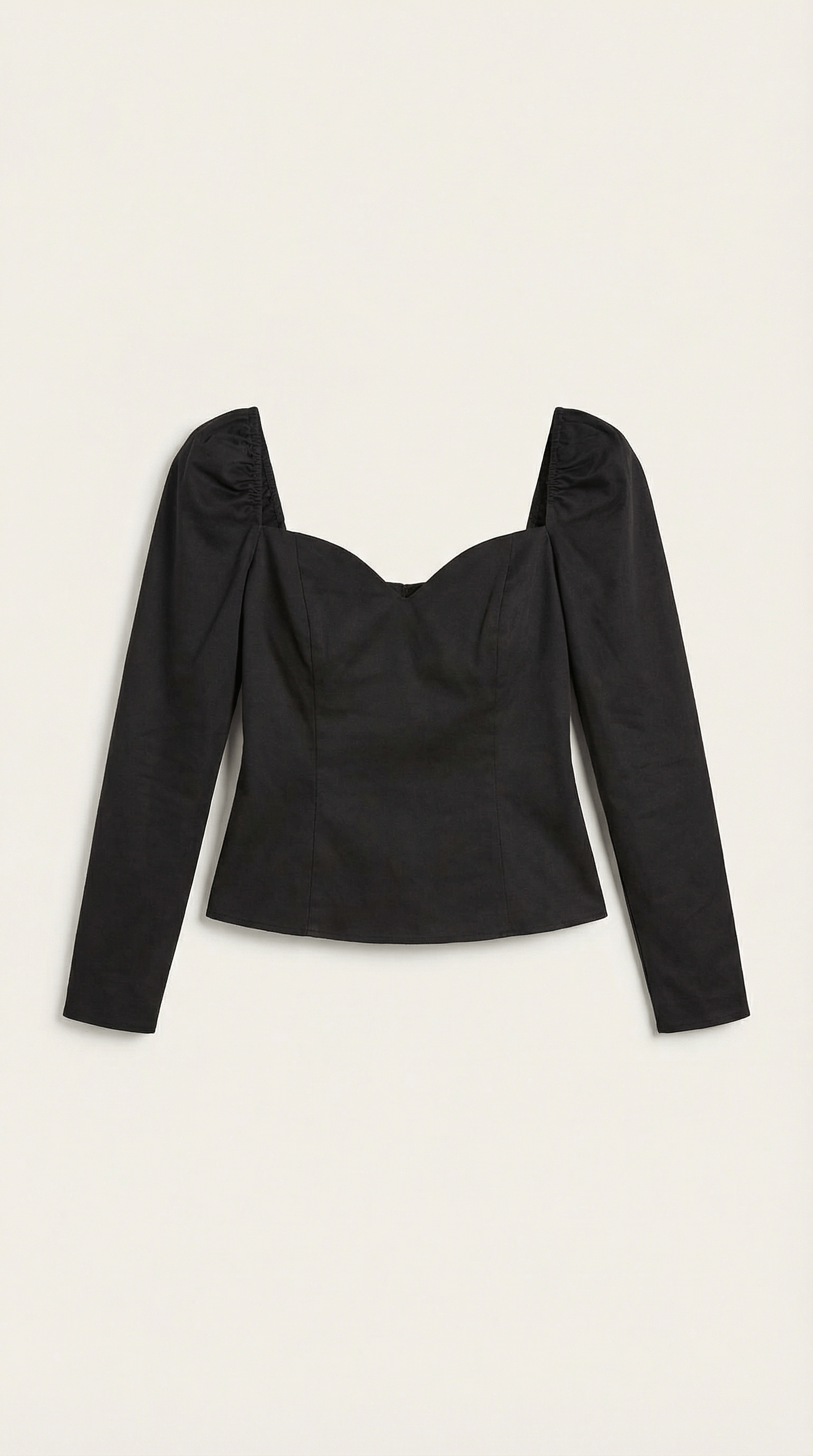 Elegant Puff Sleeve Top-tops > top-Laventaire-Laventaire