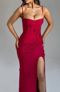 Elegant Red Maxi Dress-dresses > maxi dress-Laventaire-Laventaire