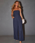 Elegant Strapless Jumpsuit Fit-jumpsuit > strapless jumpsuit-Laventaire-Laventaire