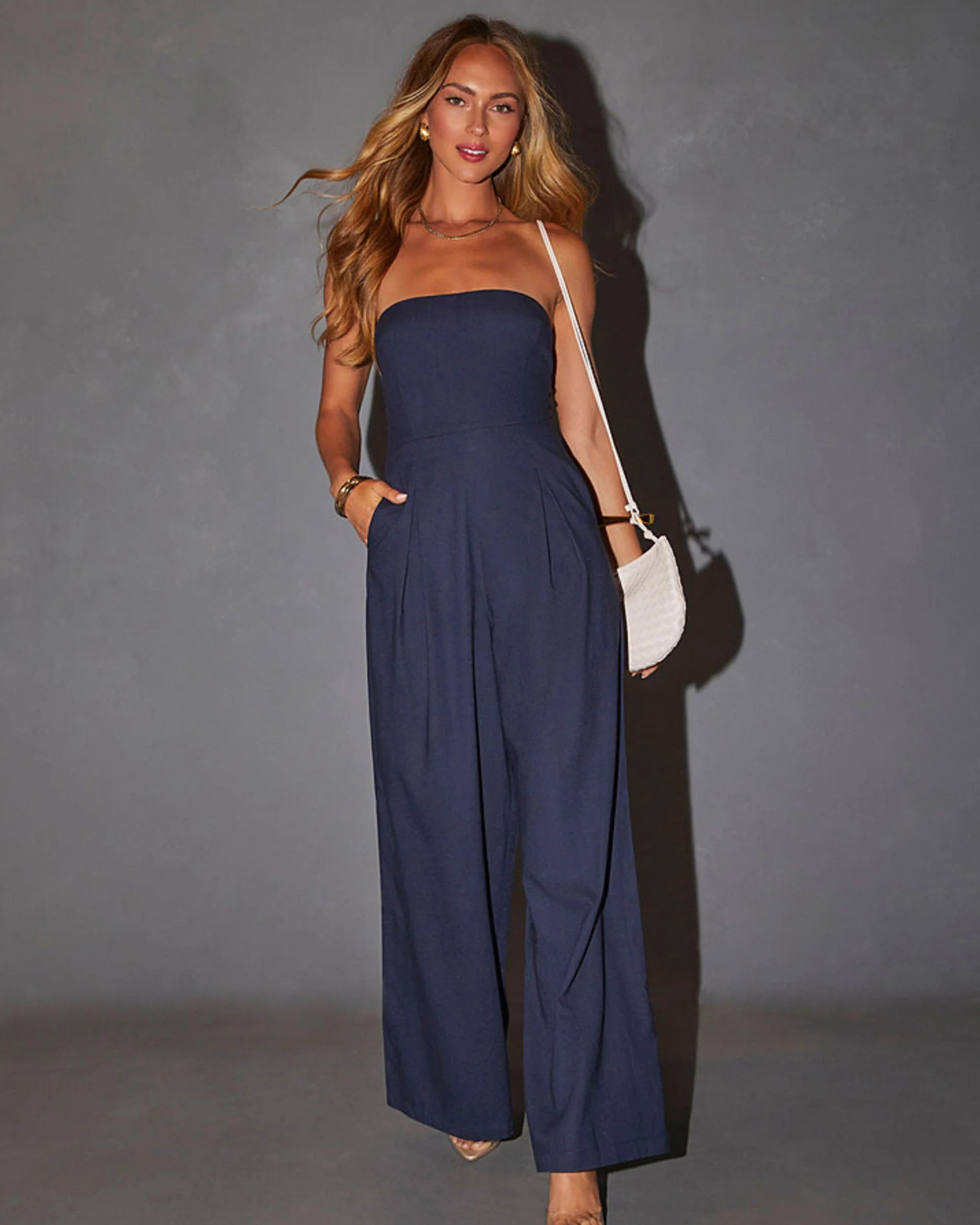 Elegant Strapless Jumpsuit Fit-jumpsuit > strapless jumpsuit-Laventaire-Laventaire
