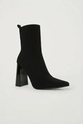 Elegant Toe Block Ankle Boots-footwear > ankle boots-Laventaire-Black-36-Laventaire