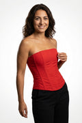 Elegant Tube Top Fit-tops > tube tops-Laventaire-Red-S-Laventaire