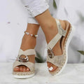 Elegant Wedge Sandals-Footwear > Sandals > Wedge Sandals-Laventaire-Laventaire
