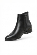Elegant Zipper Ankle Boots-footwear > ankle boots-Laventaire-Laventaire