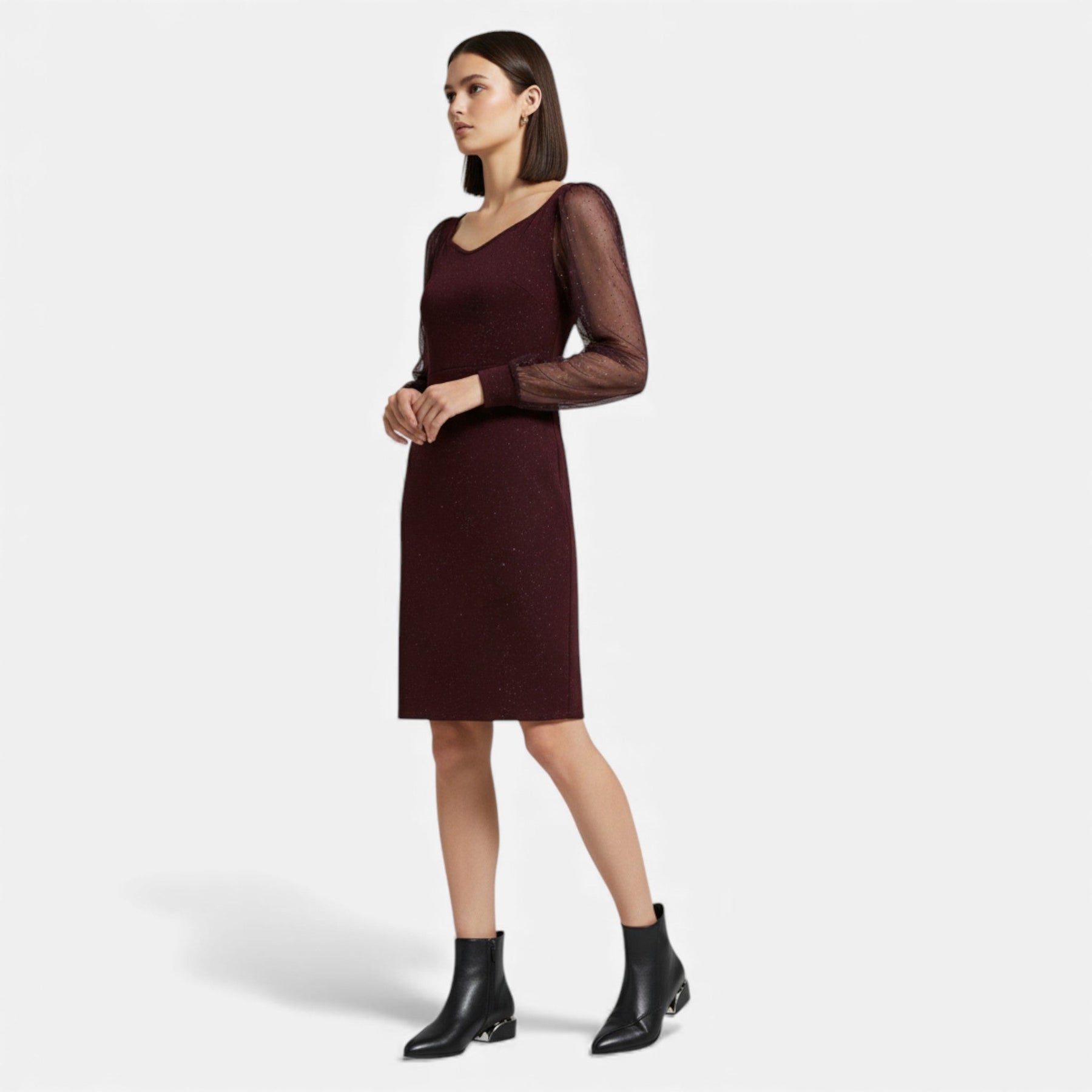 Elegant Zipper Ankle Boots-footwear > ankle boots-Laventaire-Laventaire