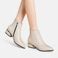 Elegant Zipper Ankle Boots-footwear > ankle boots-Laventaire-Laventaire