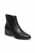 Elegant Zipper Ankle Boots-footwear > ankle boots-Laventaire-Black-35-Laventaire