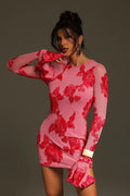 Evening Bodycon Mini Dress-dresses > mini dress > bodycon mini dress-Laventaire-Laventaire