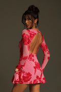 Evening Bodycon Mini Dress-dresses > mini dress > bodycon mini dress-Laventaire-Laventaire