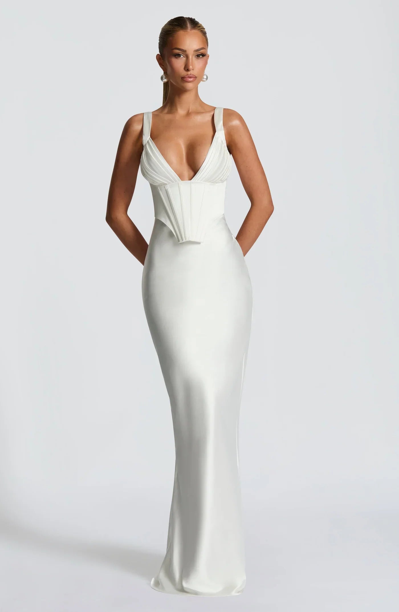 Evening Gown Maxi Dress-dresses > evening dress > gown evening dress-Laventaire-Laventaire