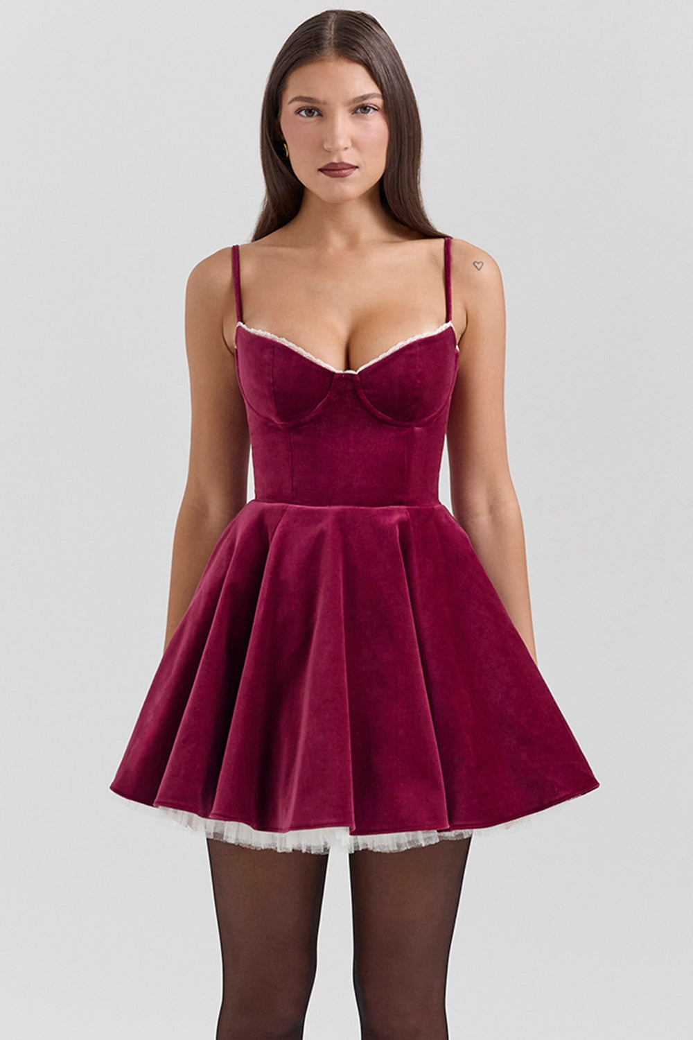 Evening Mini Dress-dresses > mini dress-Laventaire-Laventaire