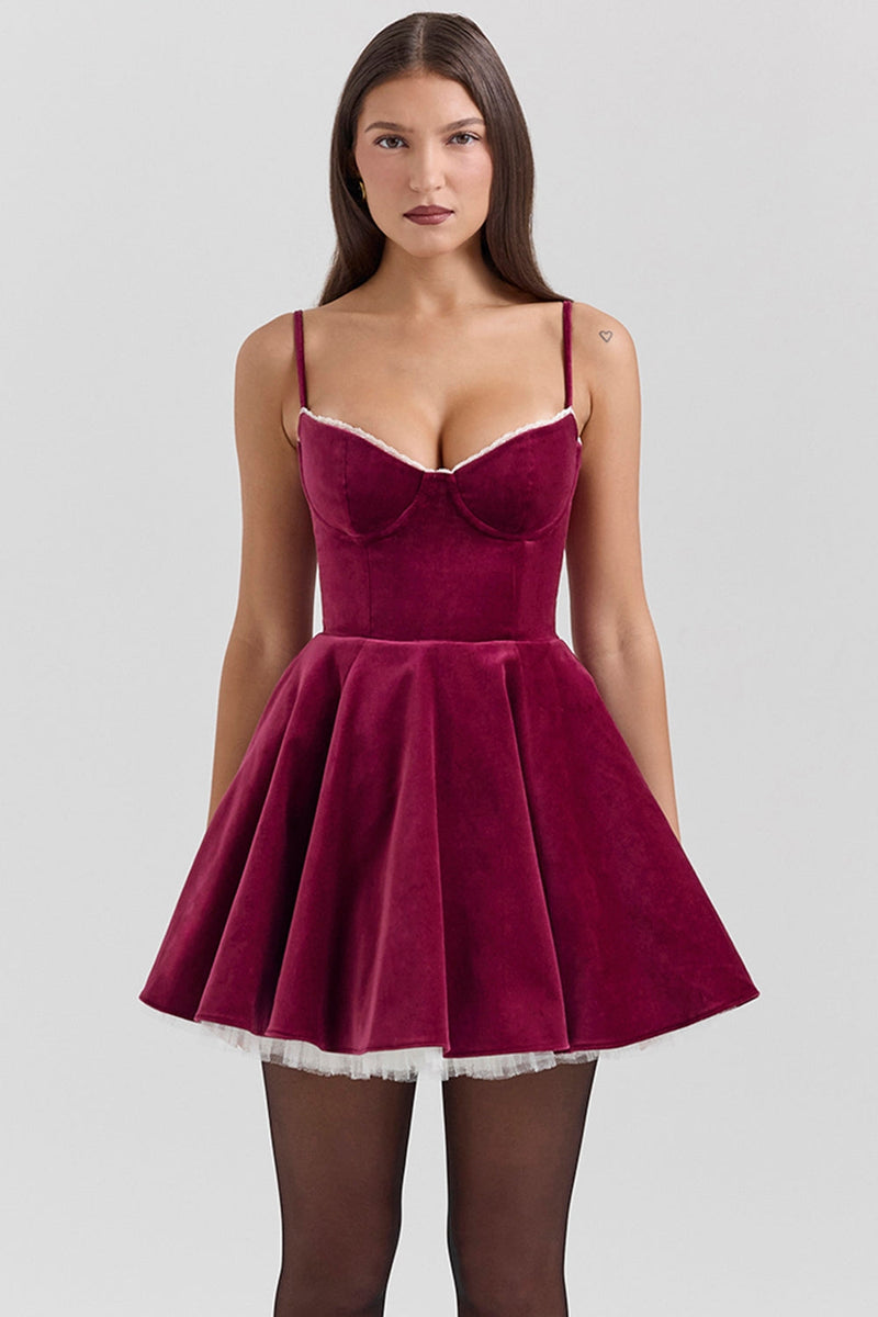 Evening Mini Dress-dresses > mini dress-Laventaire-Laventaire