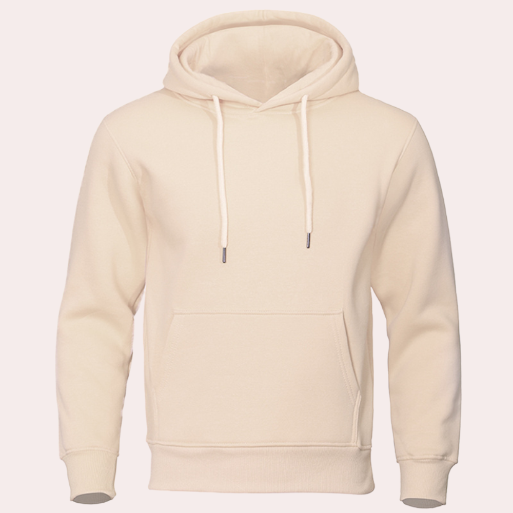 Everyday Fit Pullover Hoodie-hoodies > casual fit hoodie-Laventaire-Cream-S-Laventaire