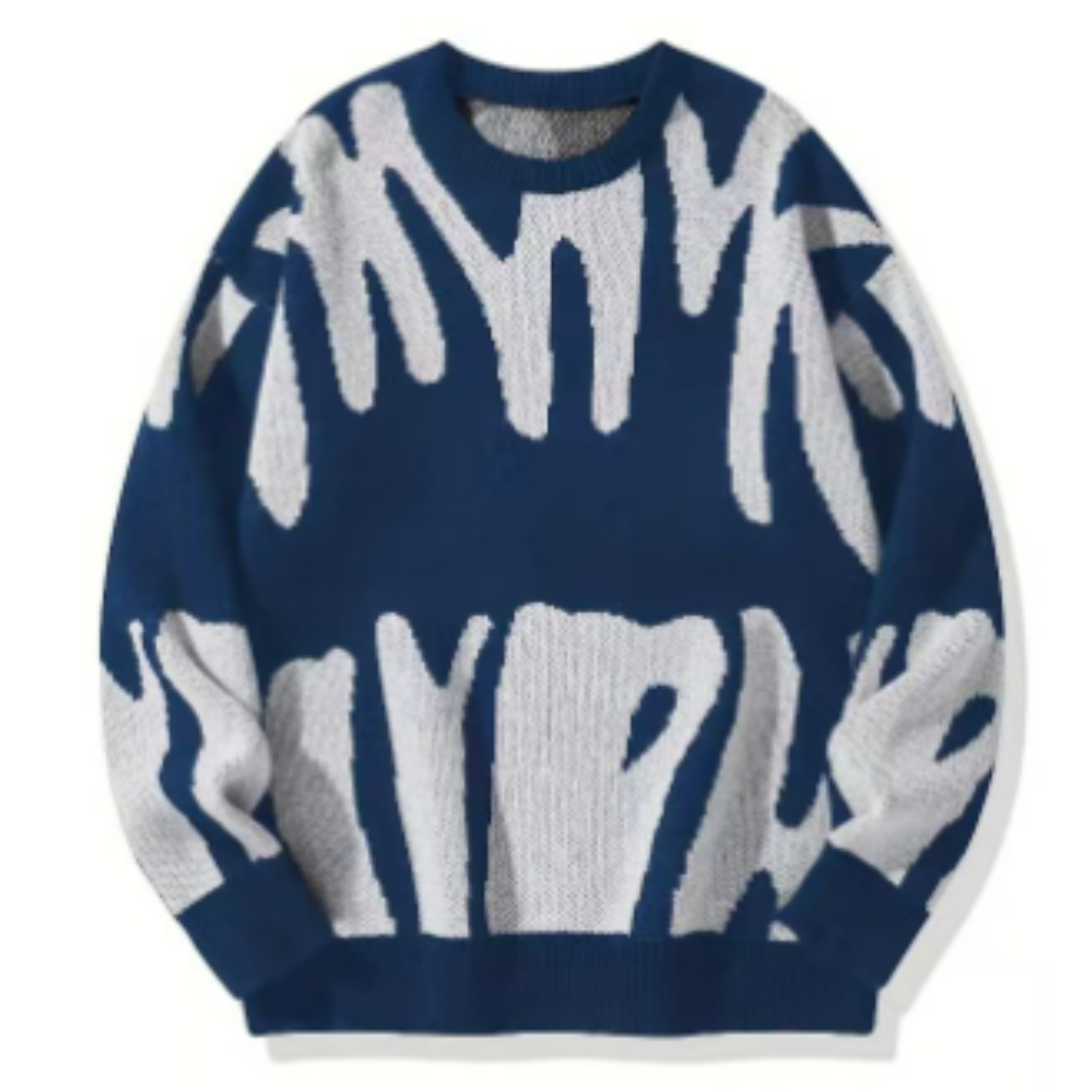 Everyday Long Sleeve Jumper-jumpers > long sleeve jumper-Laventaire-Navy Blue-S-Laventaire