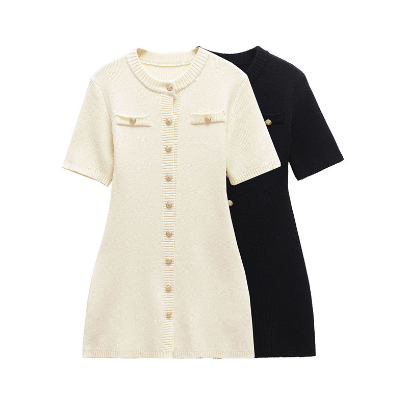 Fit And Flare Mini Dress-dresses > fit and flare dress-Laventaire-Laventaire