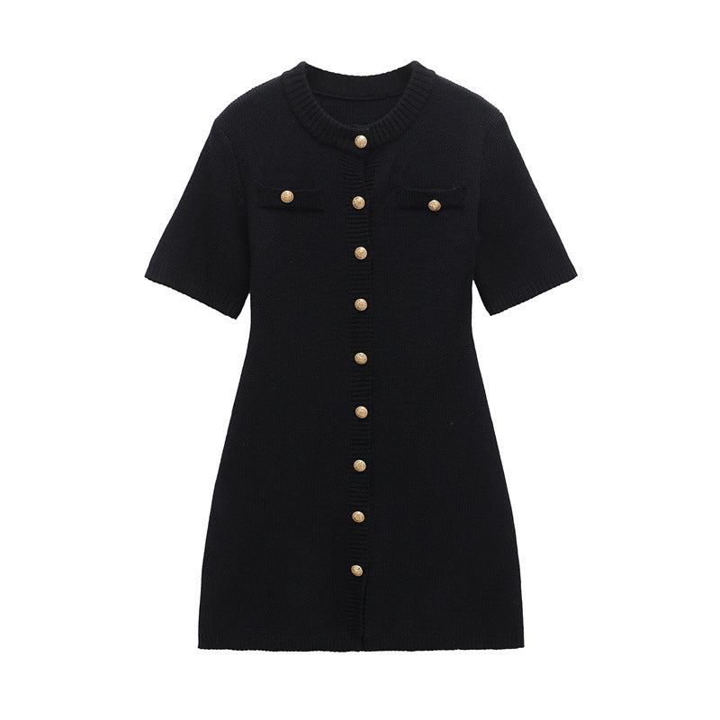 Fit And Flare Mini Dress-dresses > fit and flare dress-Laventaire-Laventaire