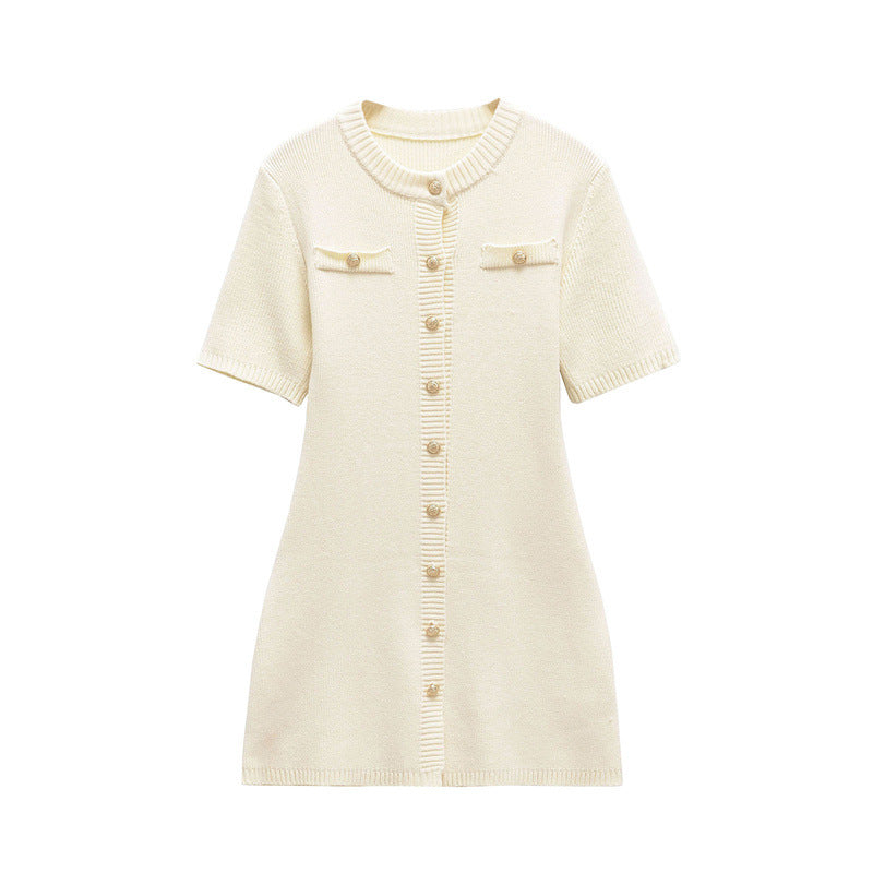Fit And Flare Mini Dress-dresses > fit and flare dress-Laventaire-Laventaire