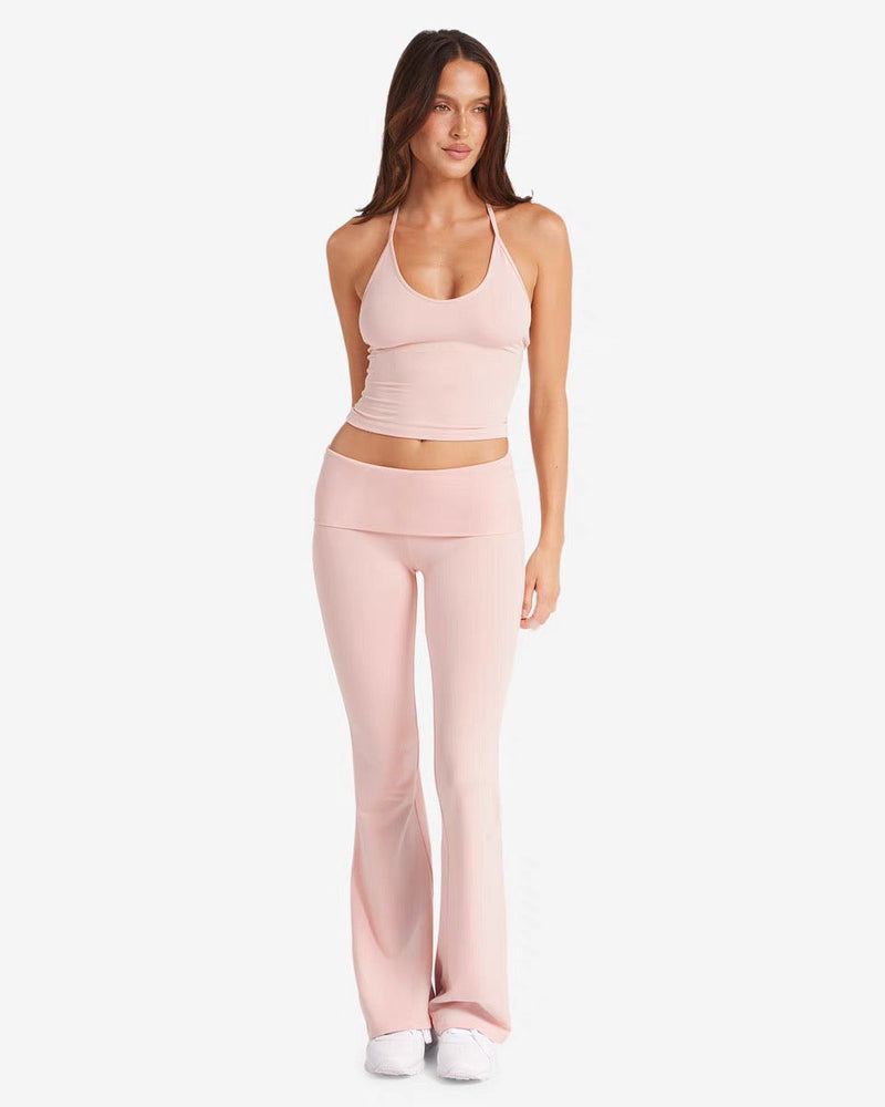 Fitted Activewear Sleeveless Set-activewear > active set-Laventaire-Laventaire