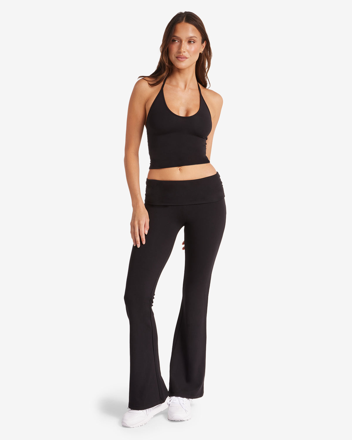 Fitted Activewear Sleeveless Set-activewear > active set-Laventaire-Black-S-Laventaire