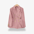 Fitted Double Breasted Blazer-blazers > fitted blazer-Laventaire-Laventaire