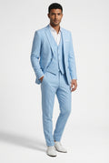 Fitted Formal Suit Set-suits > men's suits > three-piece suits-Laventaire-Laventaire