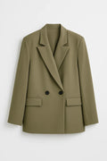 Fitted Hip Length Blazer-blazers > fitted blazer-Laventaire-Laventaire