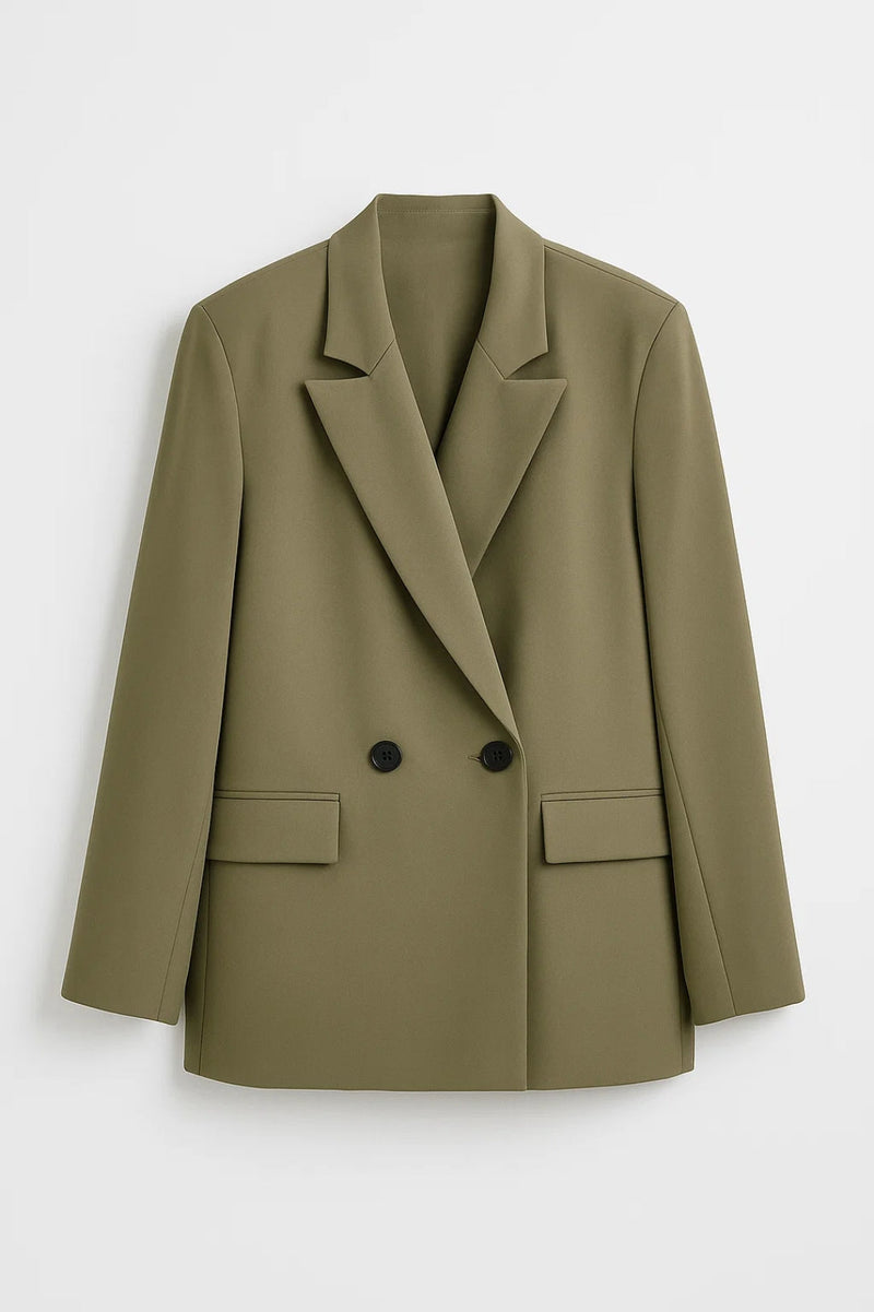 Fitted Hip Length Blazer-blazers > fitted blazer-Laventaire-Laventaire