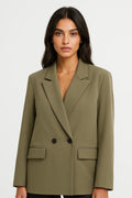Fitted Hip Length Blazer-blazers > fitted blazer-Laventaire-Laventaire