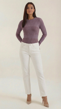 Fitted Long Sleeve Top-tops > long sleeve tops > fitted long sleeve top-Laventaire-Laventaire