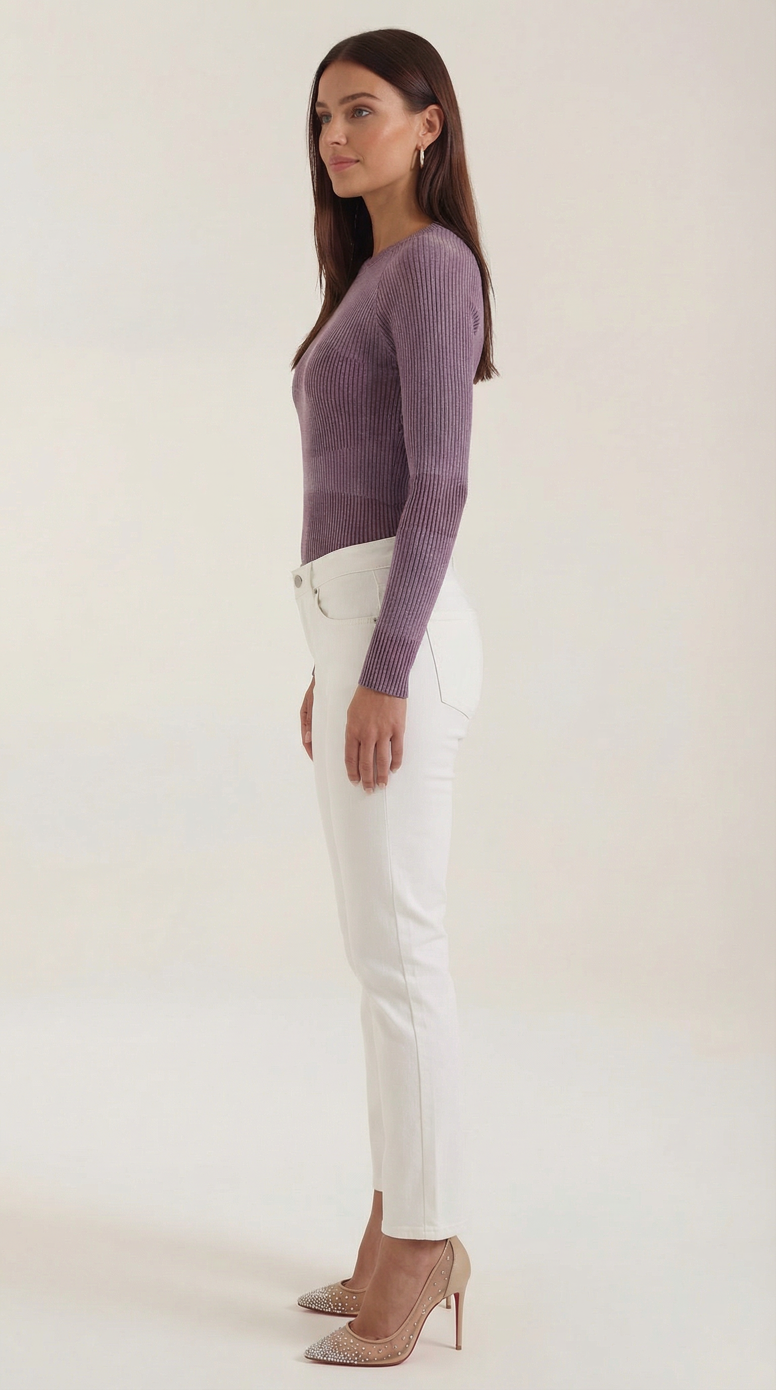 Fitted Long Sleeve Top-tops > long sleeve tops > fitted long sleeve top-Laventaire-Laventaire