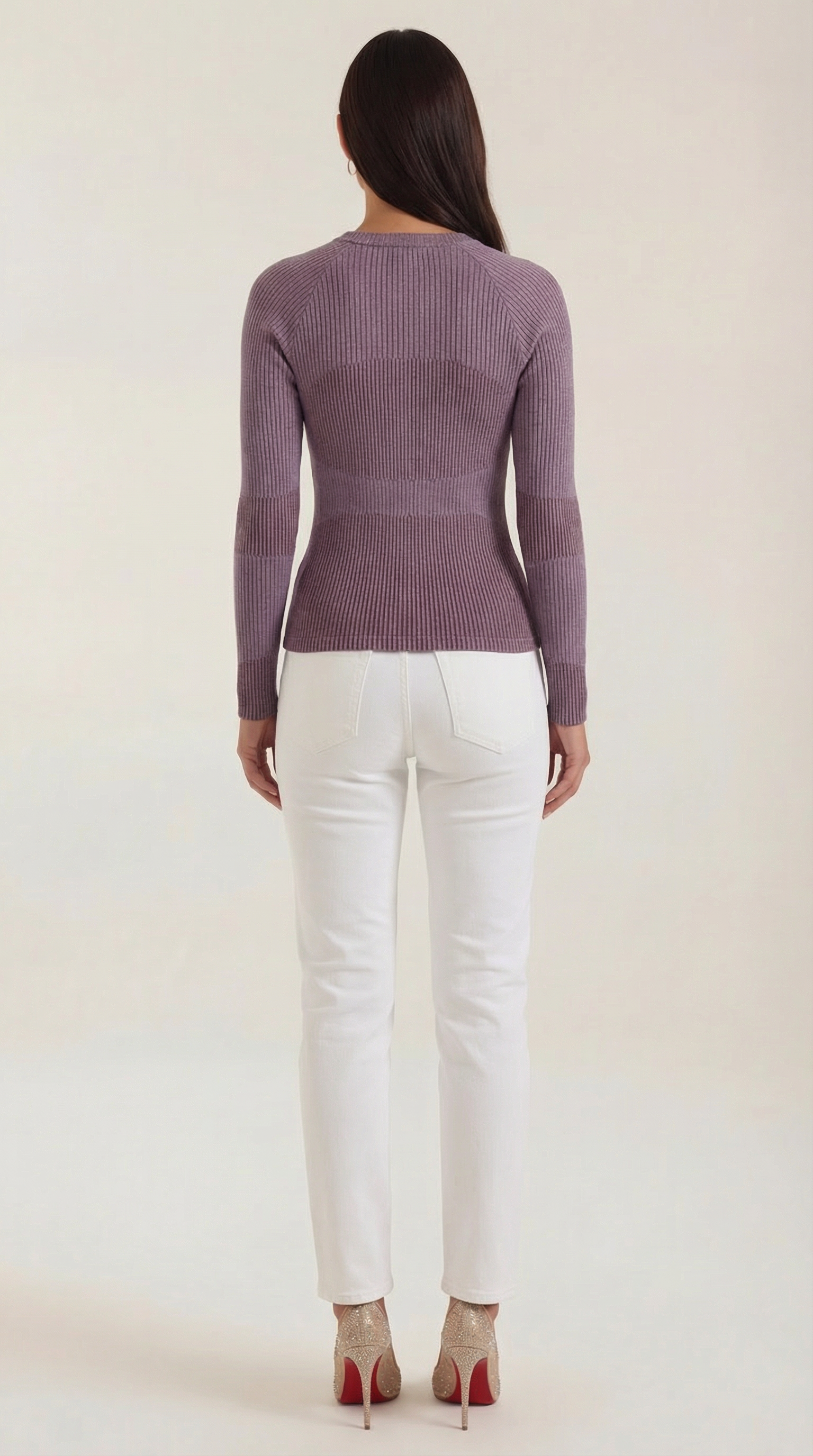 Fitted Long Sleeve Top-tops > long sleeve tops > fitted long sleeve top-Laventaire-Laventaire