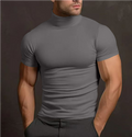 Fitted Turtleneck Casual Shirt-shirts > turtleneck shirts-Laventaire-Laventaire