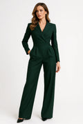 Fitted Wide-Leg Jumpsuit-jumpsuits > wide-leg jumpsuit-Laventaire-Laventaire